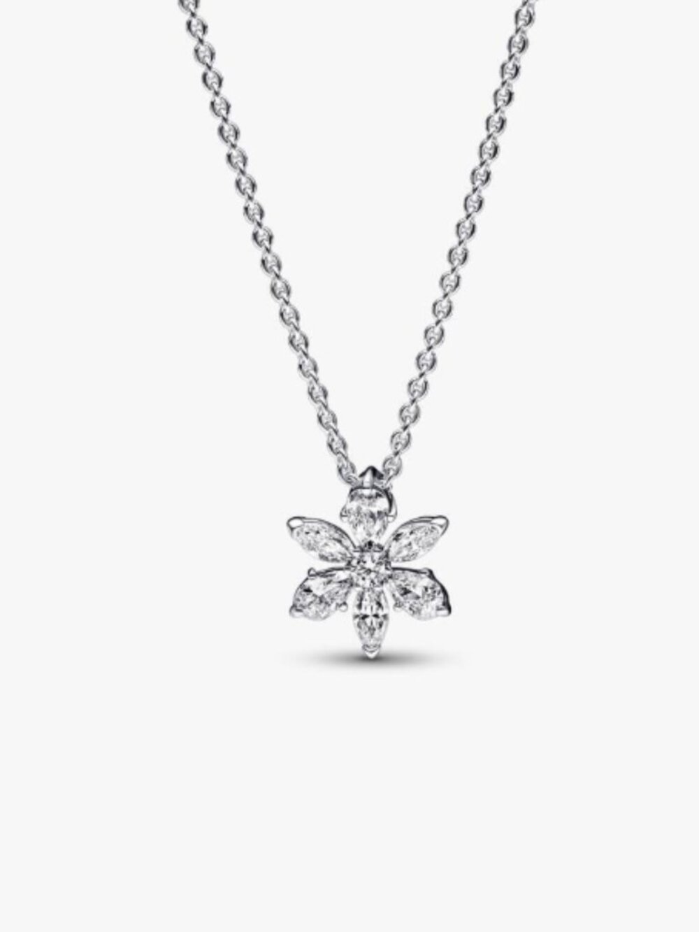 Pandora Sparkling Herbarium Cluster Pendant Necklace-Sterling Silver